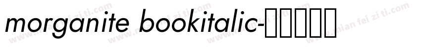 morganite bookitalic字体转换
